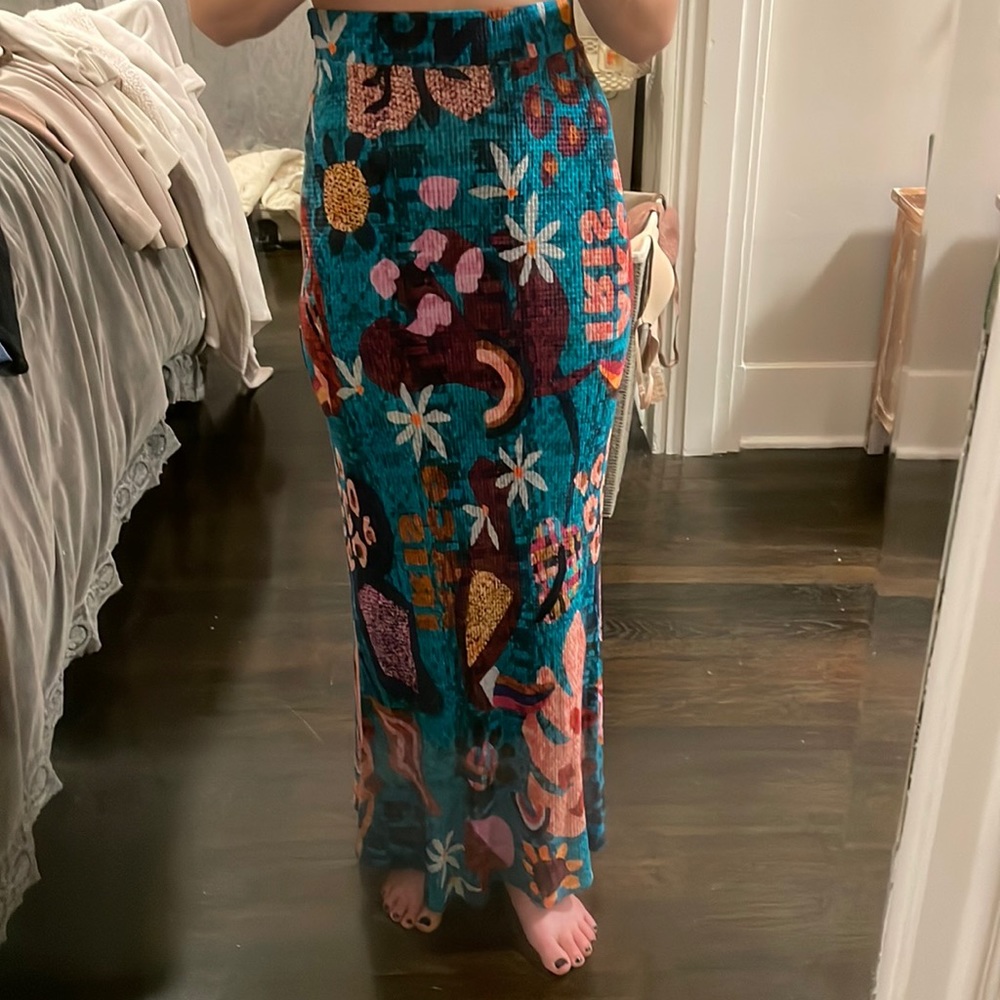 Farm rio colorful stretchy skirt